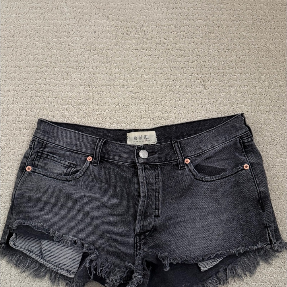 We The Free Charcoal Jean Shorts